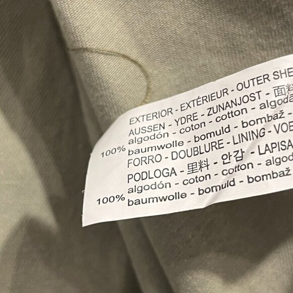 ZARA Women's Olive Green Twill Button Down Tassel Embroidered Detail Jacket - Picture 4 of 4